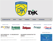 Tablet Screenshot of djksingen-handball.de